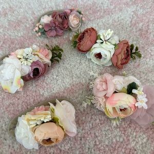 Custom flower crown bows for baby